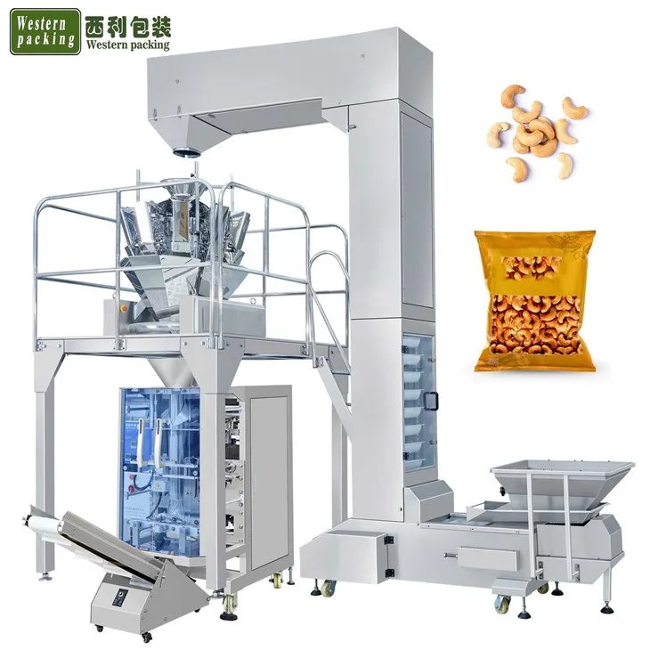কাজু বাদাম ফিলিং প্যাকেজিং মেশিন নাইট্রোজেন