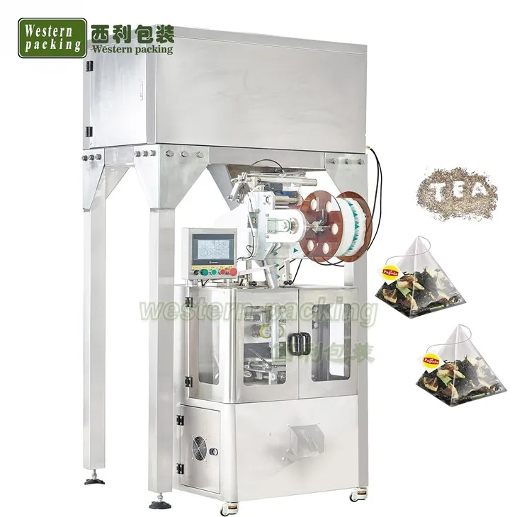 অ বোনা নাইলন পিরামিডাল চা ব্যাগ প্যাকিং মেশিন